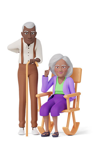 Elders 3D illustrations 3D models 3D elder people as an showcase of huge 3D illustration library.